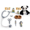 Smoby - Valigia veterinaria - 1 peluche panda e tanti accessori - Prodotto 2 in 1: Gabbia da trasporto - Produzione francese
