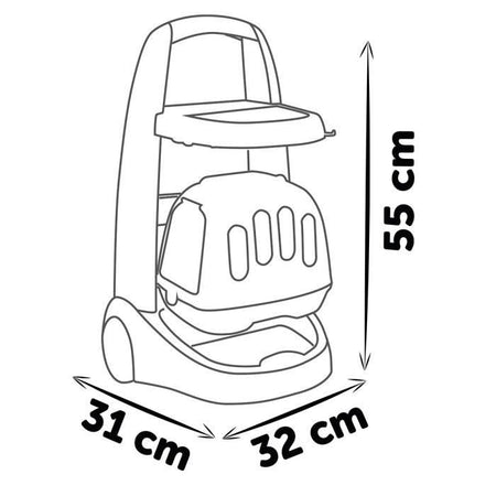 Smoby - Carrello Veterinario Zoo - Peluche Panda - Tanti Accessori Inclusi - Prodotto 2 in 1: Gabbia da Trasporto - Produzione