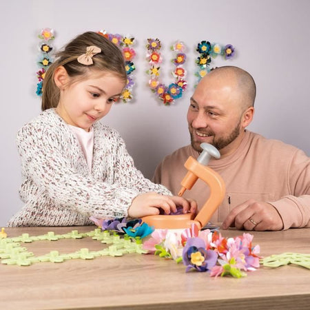 Smoby - Tempo libero creativo - Set creazione fiori, oggetti decorativi - 200 accessori - Prodotto in Francia