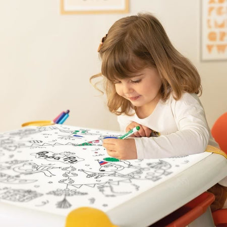 Smoby - Ricarica pagine da colorare per il tavolo creativo dei bambini - 10 fogli da colorare di Peppa Pig