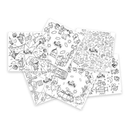 Smoby - Ricarica pagine da colorare per il tavolo creativo dei bambini - 10 fogli da colorare di Peppa Pig