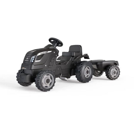 Smoby Farmer XL Pedal Tractor + Trailer - Nero