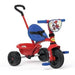Smoby - Triciclo Be Fun - Spidey - Escalable de 15 meses a 3 aos - Bastón parental regulable en 3 posiciones - Cinturón de seguridad