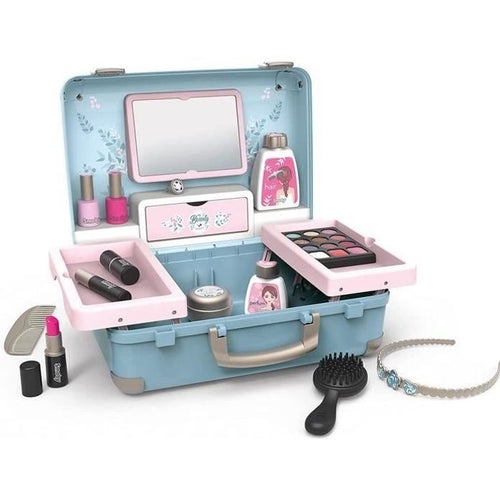 Smoby - My Beauty Vanity - Valigia di Bellezza per Bambini - Parrucchiere + Unghie + Trucco - 13 Accessori
