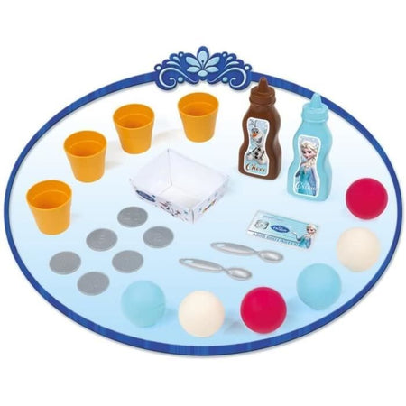 Smoby - Frozen - Gelateria - Registratore di cassa per bambini - 22 accessori + 1 personaggio di Olaf