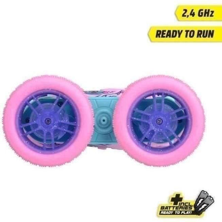 Dickie - Veicolo radiocomandato 16 cm - Flippy Berry Shaker - Rotazione a 360 - Rosa - Batterie incluse - Dai 6 anni in su