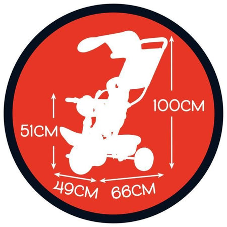 Topolino triciclo baby ride plus