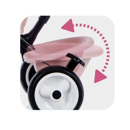 Triciclo Baby Driver Plus Rosa - SMOBY