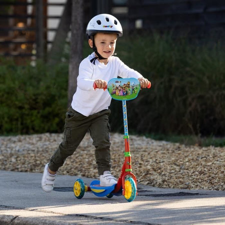 Smoby - Super Mario Patinte 3 Wheels Silent - Struttura in metallo - Rubstabile manubrio