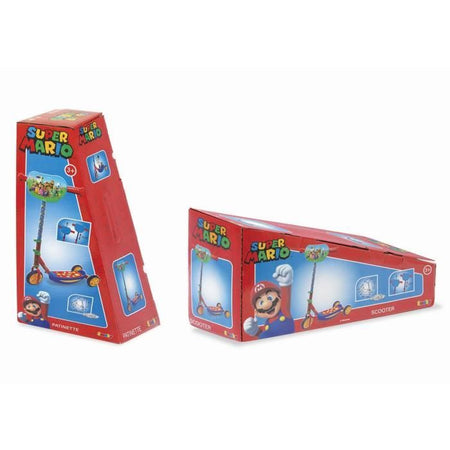Smoby - Super Mario Patinte 3 Wheels Silent - Struttura in metallo - Rubstabile manubrio