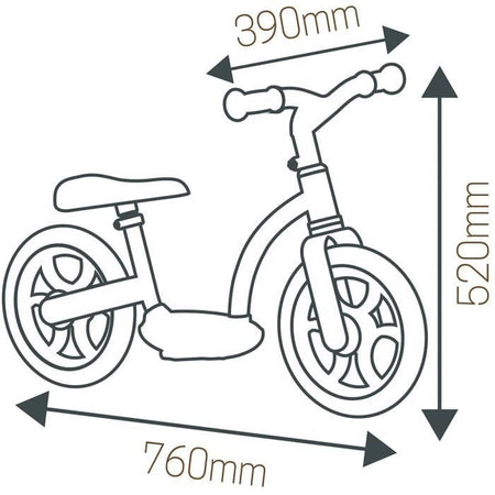 bici senza pedali comfort