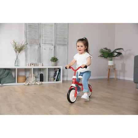 Smoby - Rookie Balance Bike - Bicicletta per bambini in metallo leggero - Sella regolabile autolivellante - Ruote silenziose - Manubrio regolabile