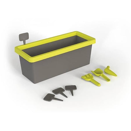 Smoby Jardinere Eden guarnito 20L: pala + rastrello + pianta + 4 segni