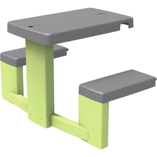 Smoby Life - Tavolo da picnic adattabile alle casette Smoby - 2 panche