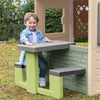 Smoby Life - Tavolo da picnic adattabile alle casette Smoby - 2 panche
