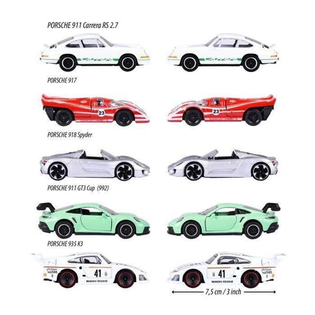 Giocattolo - Majorette - Stand e Podio Porsche Racing - 5 Veicoli - A partire da 3 anni