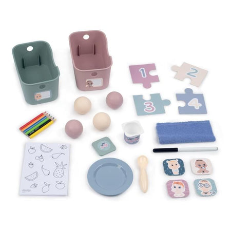 Smoby - Baby Care - Cameretta 5 Spazi + 27 Accessori