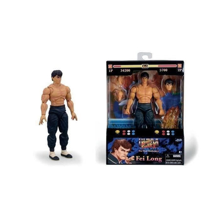 Jada - Street Fighters - Fei-Long - Figura articolata da 15 cm - 8 anni