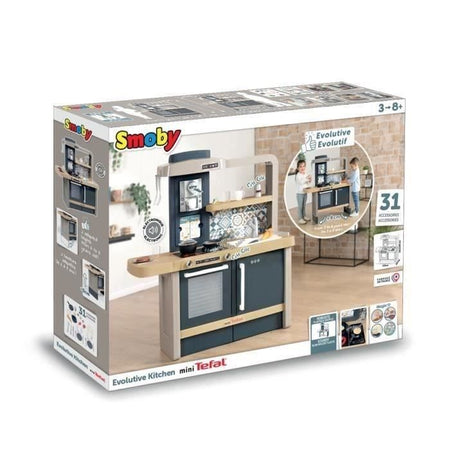Cucina scalabile Smoby Tefal - Per bambini dai 3 anni - Con zoccoli rimovibili - 31 accessori inclusi