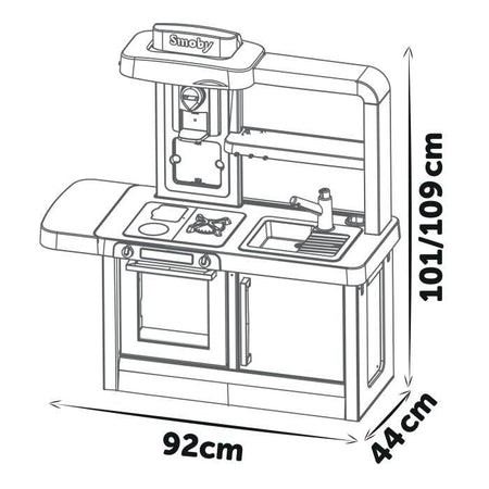 Cucina scalabile Smoby Tefal - Per bambini dai 3 anni - Con zoccoli rimovibili - 31 accessori inclusi