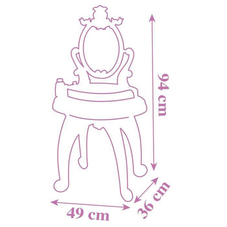 TAVOLINO DA VESTITO DP 2 IN 1