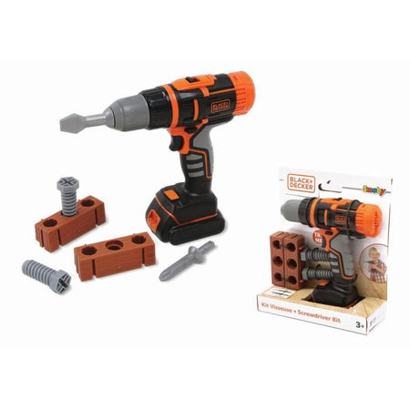 Smoby - Black+Decker - Trapano Avvitatore Meccanico