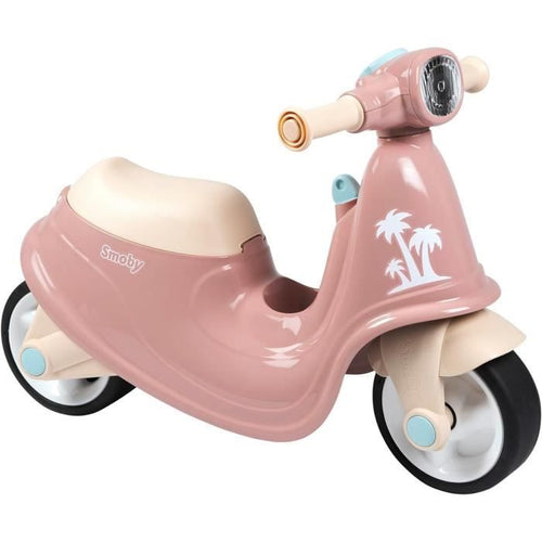 Smoby - Porta monopattino rosa - Scatola portagiochi - Ruote silenziose Dai 2 anni