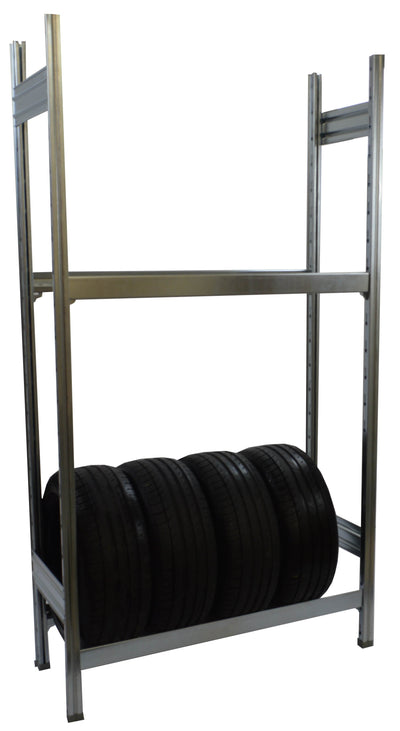 Scaffalatura per stoccaggio gomme zincata cm. 100x40x200h