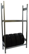 Scaffalatura per stoccaggio gomme zincata cm. 100x40x200h