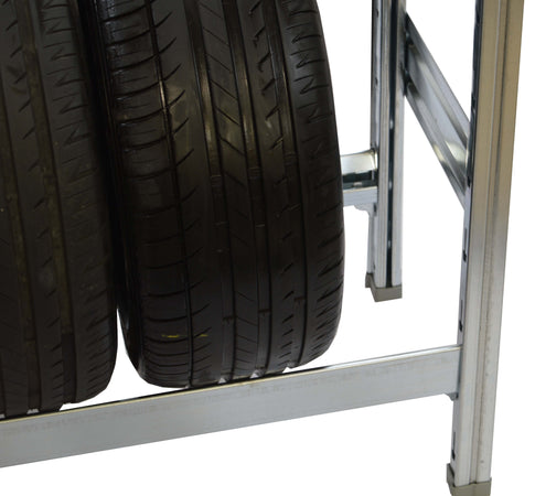 Scaffalatura per stoccaggio gomme zincata cm. 100x40x200h