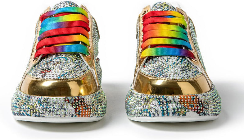 Rainbow Sneakers Donna Con Strass