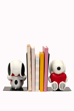 Fermalibro in metallo con decorazione Peanuts Licensing in resina. 14x10x18 cm