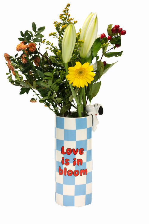 Vaso in ceramica con decorazione Peanuts Licensing Blu