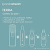 SODASTREAM TERRANLV - TERRA Black Machine Pack 2 bombole LV + 1 bombola di scambio CQC