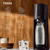 SODASTREAM TERRANLV - TERRA Black Machine Pack 2 bombole LV + 1 bombola di scambio CQC
