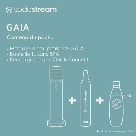 Soda Machine - Sodastream - Gaia - Nero