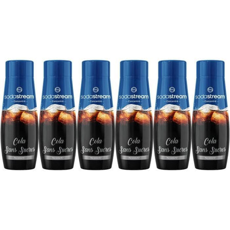 Set di 6 concentrati di COLA SODASTREAM SENZA ZUCCHERO - 440ml