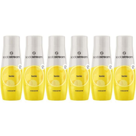 Concentrati SODASTREAM - Confezione da 6 Concentrati Tonici - Fino a 54L di bevande - 440 ml