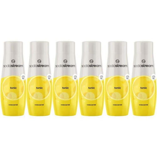 Concentrati SODASTREAM - Confezione da 6 Concentrati Tonici - Fino a 54L di bevande - 440 ml