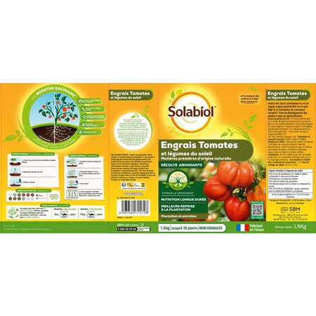 Fertilizzante per frutta e verdura SOLABIOL SOTOMY15 - 1,5 Kg