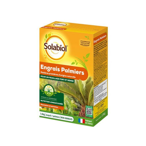 SOLABIOL SOPALMY15 Fertilizzante Palme E Piante Mediterranee - 1,5 Kg