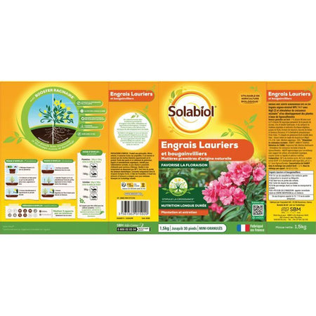 SOLABIOL SOLAURY15 Fertilizzante alloro e bouganville - 1,5 Kg