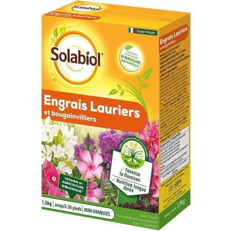 SOLABIOL SOLAURY15 Fertilizzante alloro e bouganville - 1,5 Kg