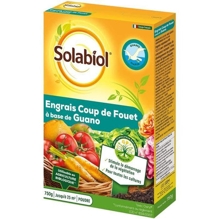 Fertilizzante SOLABIOL SOGUA750N a base di Guano Marin - 12 X 750g