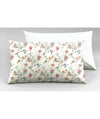 Completo letto lenzuola federe bifaccia double face stampa digitale in cotone made in italy SOTTOBOSCO/BIANCO