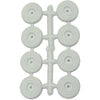 Sottosedia Bianco Dia 25 Gomma Pz.8 Conf 12Pz