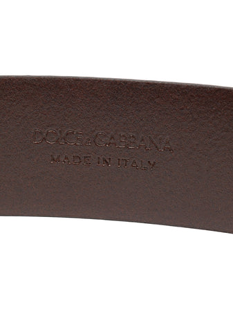 Dolce & Gabbana Cintura Con Logo in Velluto Dolce & gabbana da uomo