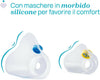 Chicco Aerosol Easy Breath Family, Aerosol a Pistone per Neonati Bambini e Adulti, Aerosol Portatile, Ultracompatto, con Due Mascherine Morbide ed Ergonomiche, Con Boccaglio e Forcella Nasale, 0 Mesi+