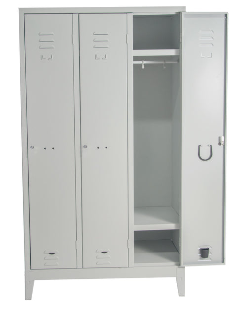 Armadio spogliatoio con 3 vani cm. 101x50x180h