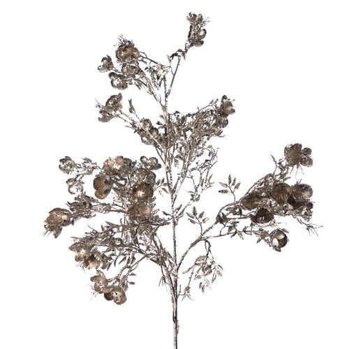 Ramo decorativo color marrone per decorazioni e composizioni di fiori h 85 cm